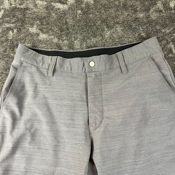BYLT Kinetic Chino Shorts Heather Gray Men's M 9" Inseam Golf Hybrid - Picture 2 of 11